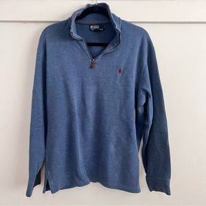 Polo Ralph Lauren men’s heathered blue quarter zip